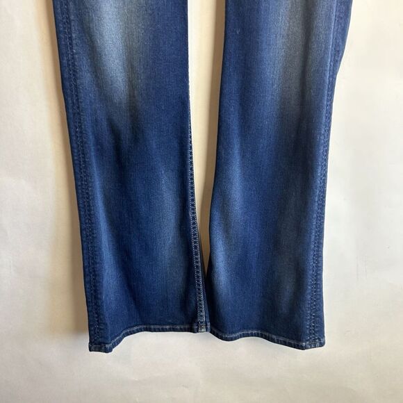 Hudson Signature Mid-Rise Boot Cut Jeans Size 30 Dark Wash Flap Pocket USA Woman - Picture 5 of 10